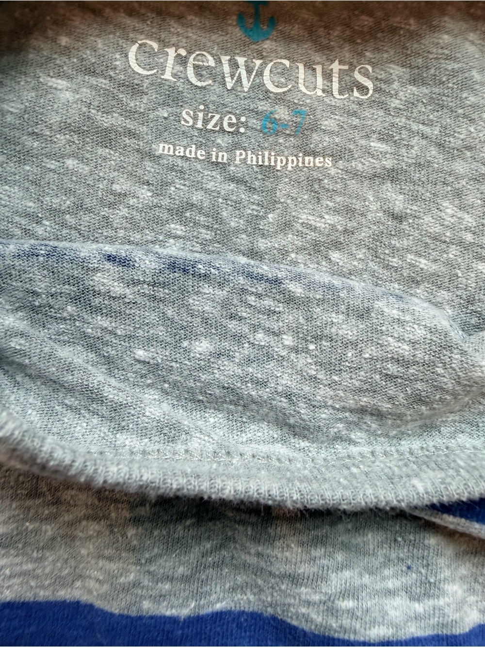 3 Crewcuts Boys' White Sailboat, Grey Stripes, Blue Stripes Size 6-7 - Picture 7 of 9